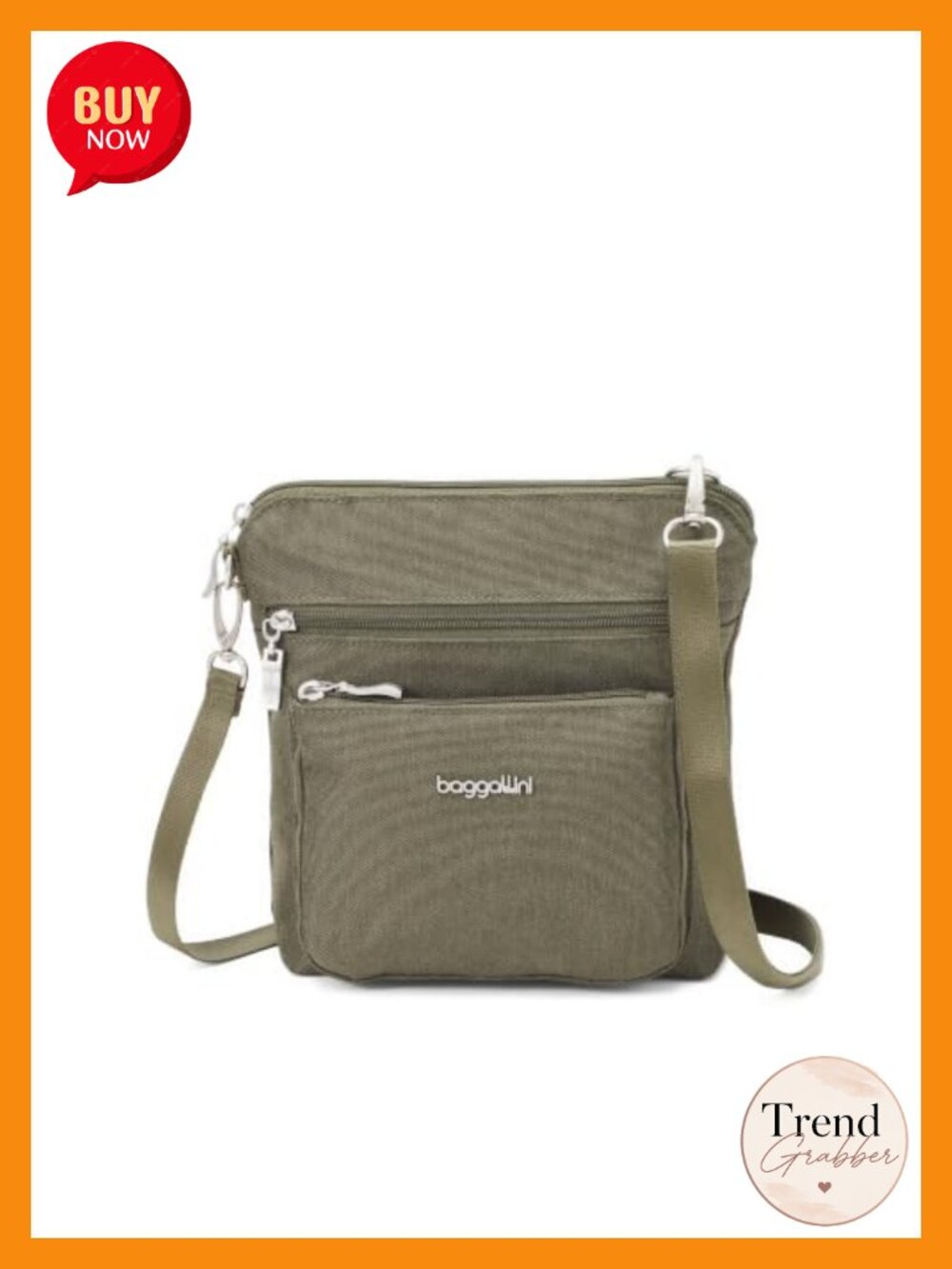 Water-Resistant Nylon Crossbody Bag RFID Wristlet Travel Purse